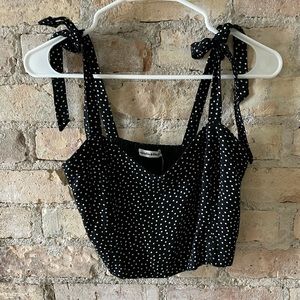 NWT Abercrombie cropped polka dot tank